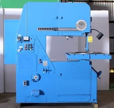 36" x 13" Tannewitz #3600MH, vertical band saw, 32" traveling table, 24" wheel diameter, S/N 14392