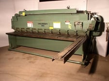 10 gauge x 10' Cincinnati #1010, mechanical shear, 123" between housing, 36" front operated power back gauge