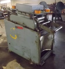 Egan #S30-615, 15" width, .030-.187", 3/4 rolls, powered infeed pinch rolls, from service, Tag #16147
