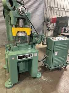 30 Ton, Bruderer #BSTA30, 3-post hi-speed press, .37" -1.57" stroke, air clutch & brake