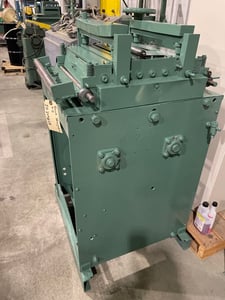15" x .08" Rowe #A15, motorized straightener, 7 straightening rolls, 25-75 FPM (2 available)