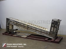 Kamflex #810, automatic, Stainless Steel, Z-frame, scoop style cleated belt feeder, up to 60 feet per minute