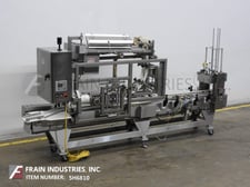 Hinds Bock #SC-1330, automatic, inline Stainless Steel, empty cup denester, filler and lidder, 5-60 cups per