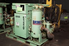 115/125 psig, Sullair #LS20-100 115, 100 HP, 1770 RPM, 230 VAC, S/N 003-108904, 1997 (2 available)