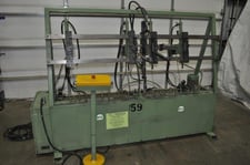 BTC, multi-head wire bender, 4 adj heads, 7' head travel, center clamp station, indexing