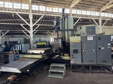 5" Kuraki #KBT-13DXA, CNC horizontal boring/milling, Fanuc 15M, 70.87" x62.99" table, 1992
