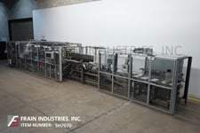 Jones #Criterion-II, automatic, horizontal, high speed, continuous motion, hot melt glue cartoner, with (2)