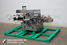 Tronics #S3S, Stainless Steel, right hand, front, back & wrap, pressure sensitive labeler, control panel has