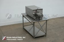 Lodige #KM5, Stainless Steel mixer, 4-3/4" diameter x 14" long, (28) plows on 2-1/2" diameter shaft, flush