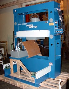 150 Ton, Press Master #RTP-150, 16" stroke, roll-in bed, 4-Axis, powered hydraulic roll-in table, #160046