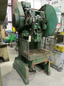 60 Ton, Rousselle #6, OBI Fly, C Frame Press, 4" stroke, 12.5" Shut Height, 50 SPM