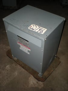 15 KVA 480 Delta Primary, 240/120 Secondary, Square D, dry, Cat. No. 15S1H