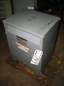 15 KVA 480 Primary, 240/120 Secondary, Square D, dry, Cat. No. 15S1H, #22749