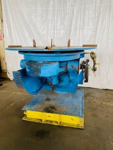 14000 lb. Cullen-Friestedt #140, welding positioner, 135° power tilt, 62.5" x 82.5" manual adjustable