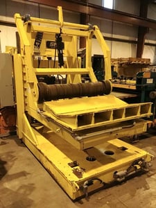 25000 lb. SES, Coil Car, 54" wide, 80" OD, rotating V cradle, hydraulic motor powered, 2012
