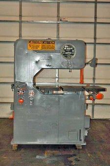 36" x 12" DoAll #V36, vertical band saw, 30.5" x30" tilting table, blade welder, 50-160 RPM