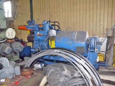20000 lb. Herr uncoiler, 34" wide, 16"-20" ID, 4-segment mandrel, hydraulic expansion, L to R
