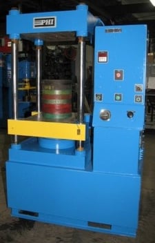 100 Ton, PHI, 21" x 27" bed, up-acting press, 16" stroke, 31.5" daylight, 40 gallon tank, #2442