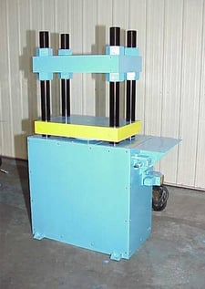 100 Ton, Up-acting press, 4-post, 8" stroke, 16"-21" adj daylight, 22" x18", 30" x9" platen, #17