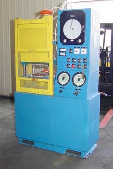 20 Ton, PHI #SZ0R08085-2CCS-K-MS7-R-X15, 4-post, up-act, 16" x13", 5" stroke, 4" -9.5" DL, up-acting press