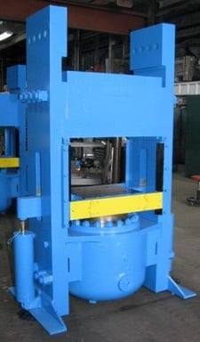 500 Ton, Bolling, up-acting slab-side press, 12.7" stroke, 17.5" & 33.5" daylight, 20" x17", #2366