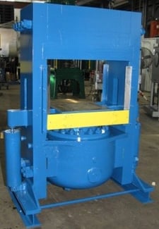 500 Ton, Bolling, up-acting slab-side press, 10" stroke, 17.5" daylight, 20" x17" bed, #2388