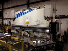 180 Ton, Wysong #FAB180-144, CNC hydraulic press brake, 12' overall, 126" between housing, CNC Back Gauge