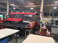 33 Ton, Amada #Vipros-368-King-II, 58 station, 4 automatic index, 60" x 78.74" sheet, Fanuc 18P, 2000