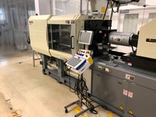 121 Ton, 4.9 oz., Nissei #NEX2000-18E, electric injection molding machine, 29.9" clamp stroke, 18.5"