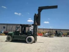 80000 lb. Bristol #RS80, forklift, 8' fork, diesel fuel, Detroit Diesel engine, 1997