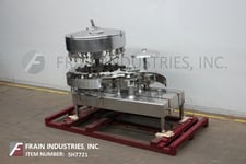 Fogg, automatic, Stainless Steel, 18 head, rotary, gravity filler, 36-180 containers per minute, with worm