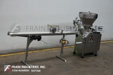 Vemag #500, continuous, twin screw, vacuum stuffer, 500-2200 Kg' s per hour, tilt back product hopper with