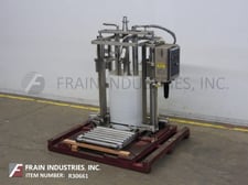 Murzan #DUS-51M, sanitary Stainless Steel, 55 gallon drum unloader with Murzan #PI-50 double diaphragm pump