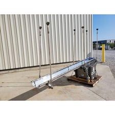 Triple S Dynamics #HDC-8M-2-LH, 12" width x 11'-2" long horizontal differential conveyor, #17712