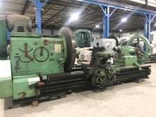 62" x 120" LeBlond #NQ, HD engine lathe, 44" swing over cross slide, 59" face plate w/4-jaws, live center