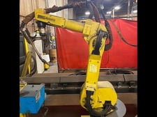 Fanuc Genesis, Versa 2, dual trunnion welding cell w/Fanuc ArcMate 100iB, 2002, #104193