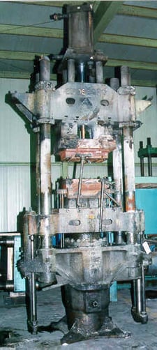 340 Ton, HydPress, up-acting, 39" x 24", 22" stroke, 22"-60" ADL. Daylight, 4-post, #44, rebuilt