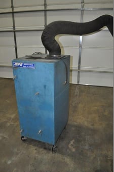Air Flow Systems #Mini-Pac, dust collector,extraction arm,filter bag,on casters, 1990