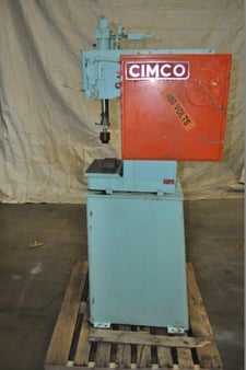 2 Ton, Cimco #2SC2, hydraulic press, 6" stroke, 9" daylight, 9" throat, 12-1/4" x8" bed, 1 HP