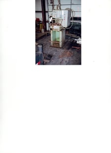 2 Ton, Denison, hydraulic press, 8 station rotary table, 7" stroke, 11" daylight, 1967