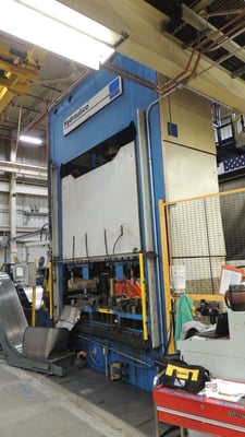 200 Ton, Hydraulico, hydraulic press, 24.5" stroke, 51.1" daylight,AB Panleview 1250 Control, 1999