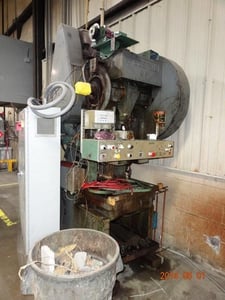 45 Ton, Federal #45G, OBI press, 3" stroke, 11" Shut Height, 60 SPM, air clutch & brake, 1971