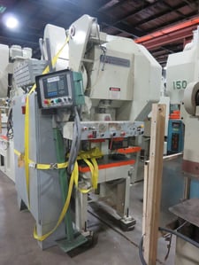 45 Ton, Precision Industries #45G, OBI press, 3" stroke, 11" Shut Height, 68 SPM, air clutch & brake