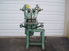 Milford #91, dual head riveter, dual palm buttons, adjustable base