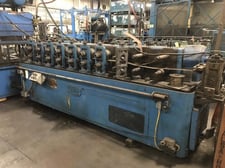 10 Stand, Tishken #10MW-2, rollformer, 2" arbor, 10" roll space, 12" horizontal centers