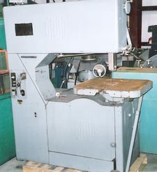 36" x 11" Grob #NS36, vertical bandsaw, 28" x 24" tilting table, blade welder, work light