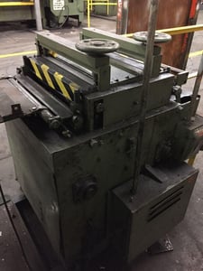 20" x .065" Rowe #R-20, flat & shape straightener, 7-rolls, entry & exit pinch rolls