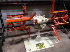 1200 lb. Cooper Weymouth, non-motorized double end uncoiler, 60" outside dimensions, 12"-18" ID