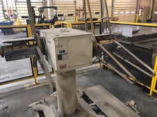 2500 lb. Matsumoto #LMU30-15WSP, non-motorized double end uncoiler, 12" width, 59" outside dimensions