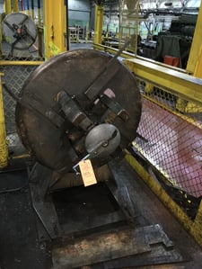 2500 lb. Littell #25-18, non-motorized uncoiler, 18" width, 60" outside dimensions, 15"-20" ID, electric